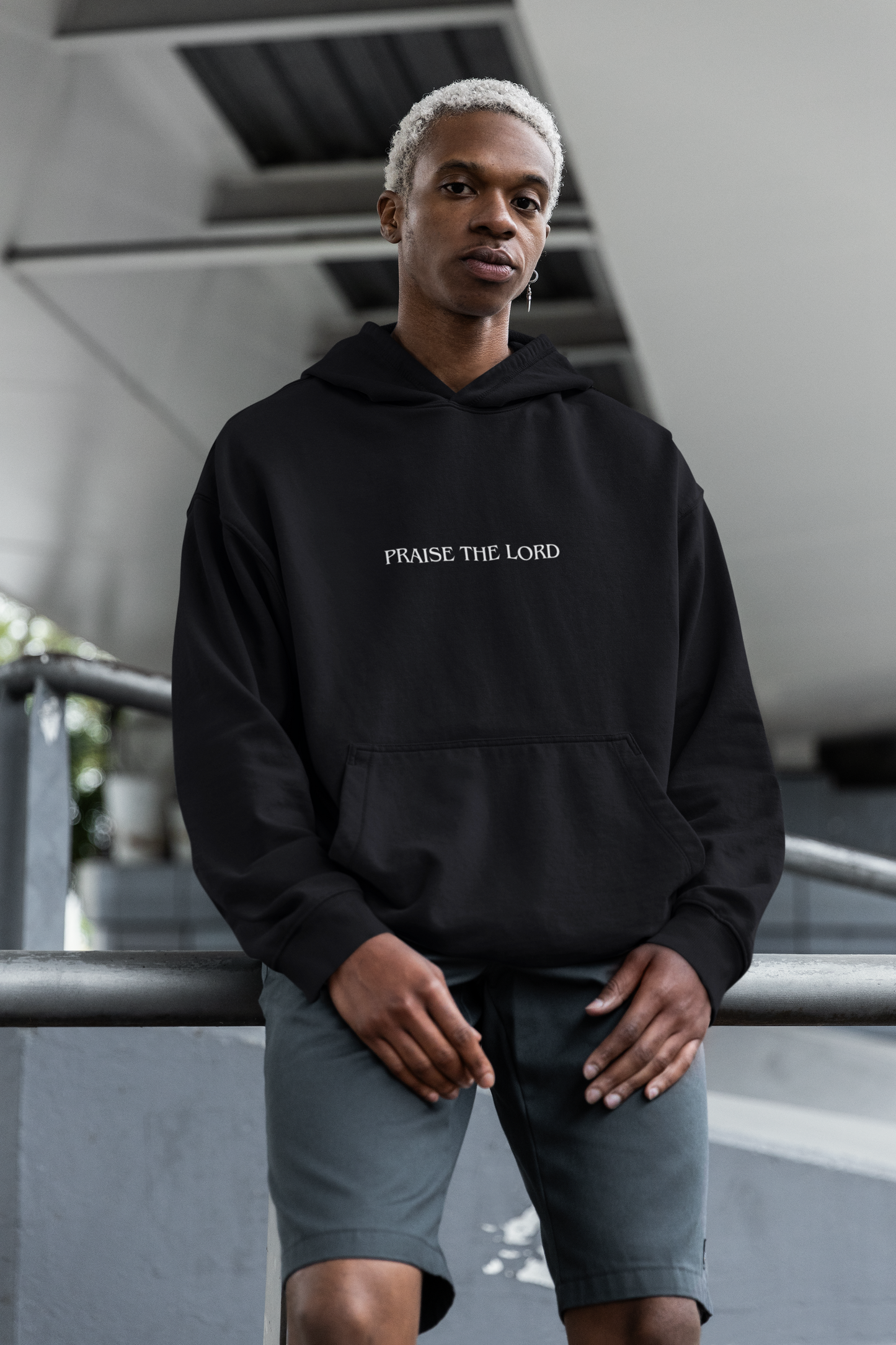 Sudadera con capucha para hombre - Alabado sea el Señor