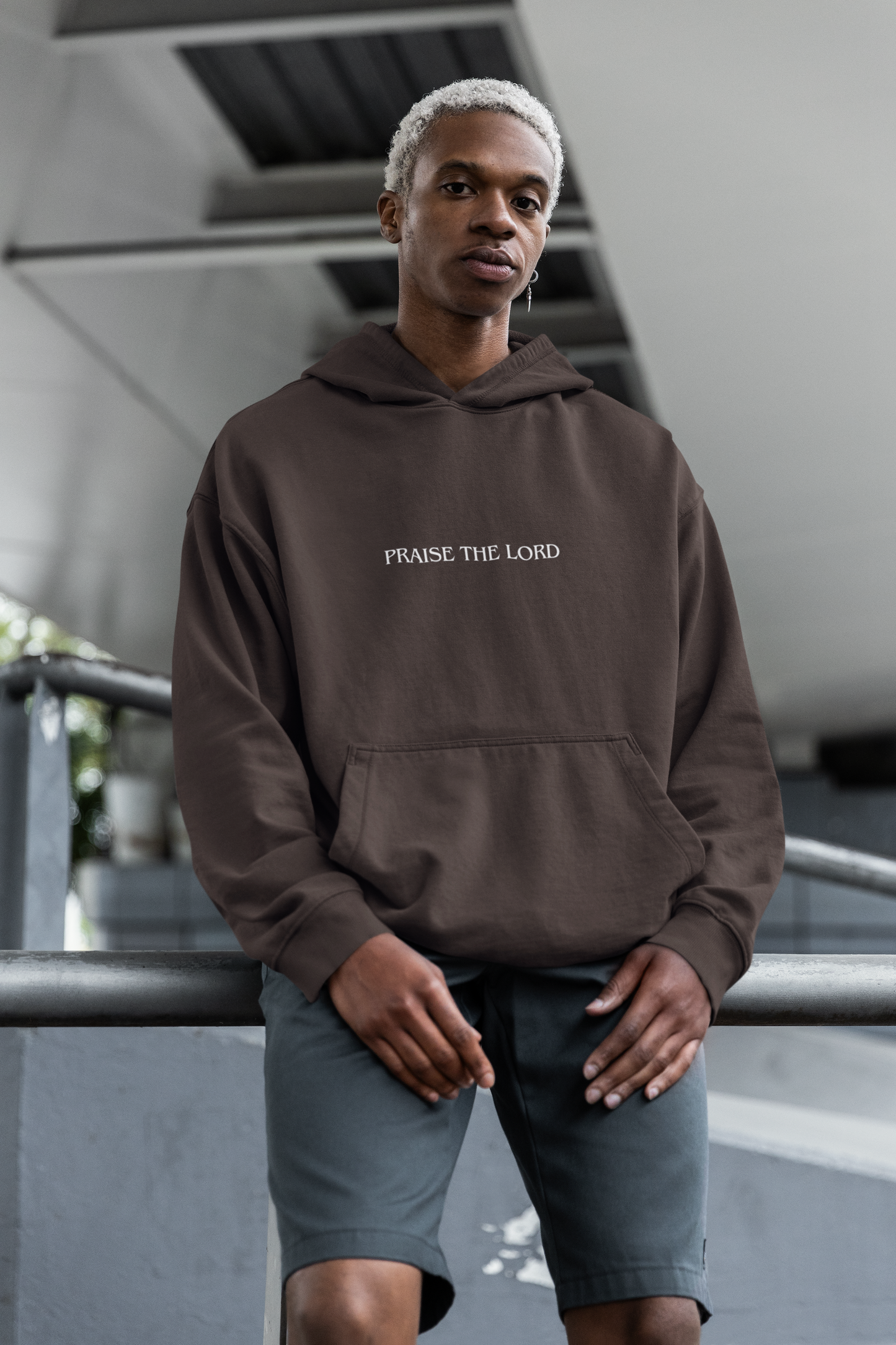 Sudadera con capucha para hombre - Alabado sea el Señor