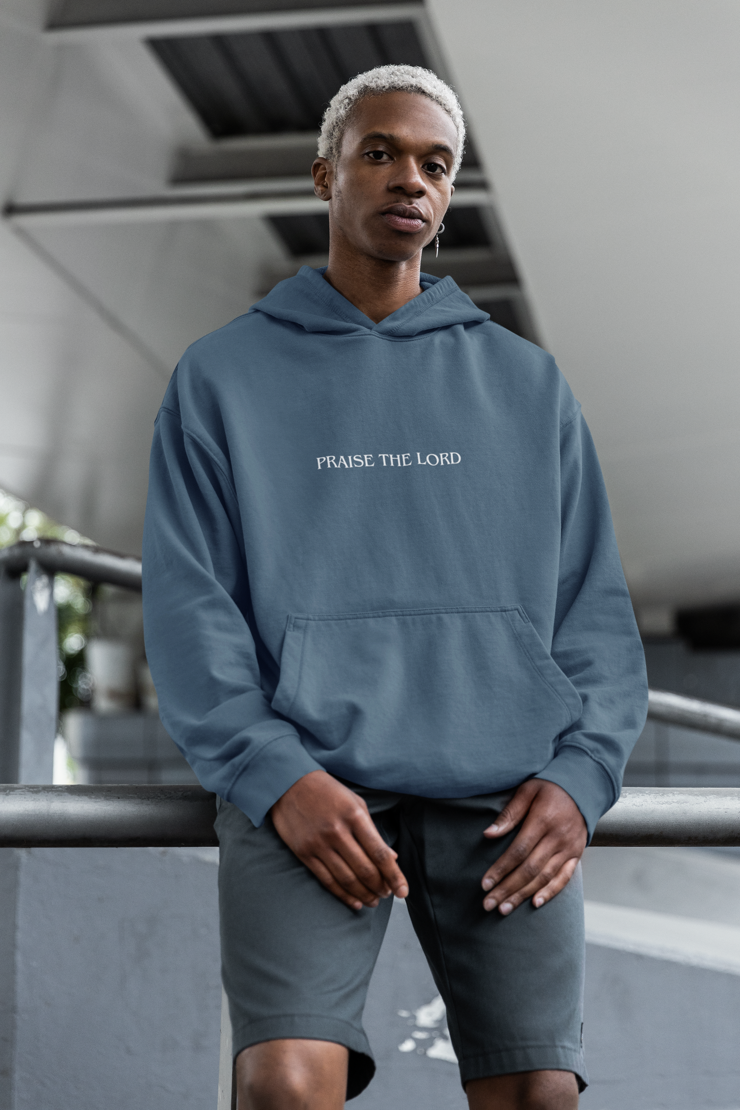 Sudadera con capucha para hombre - Alabado sea el Señor