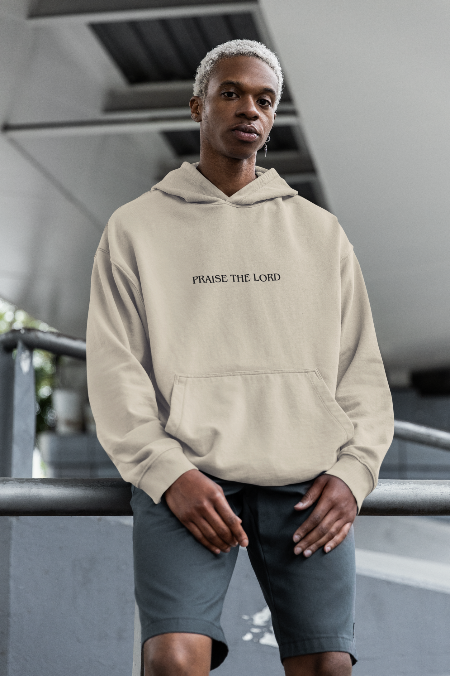 Sudadera con capucha para hombre - Alabado sea el Señor