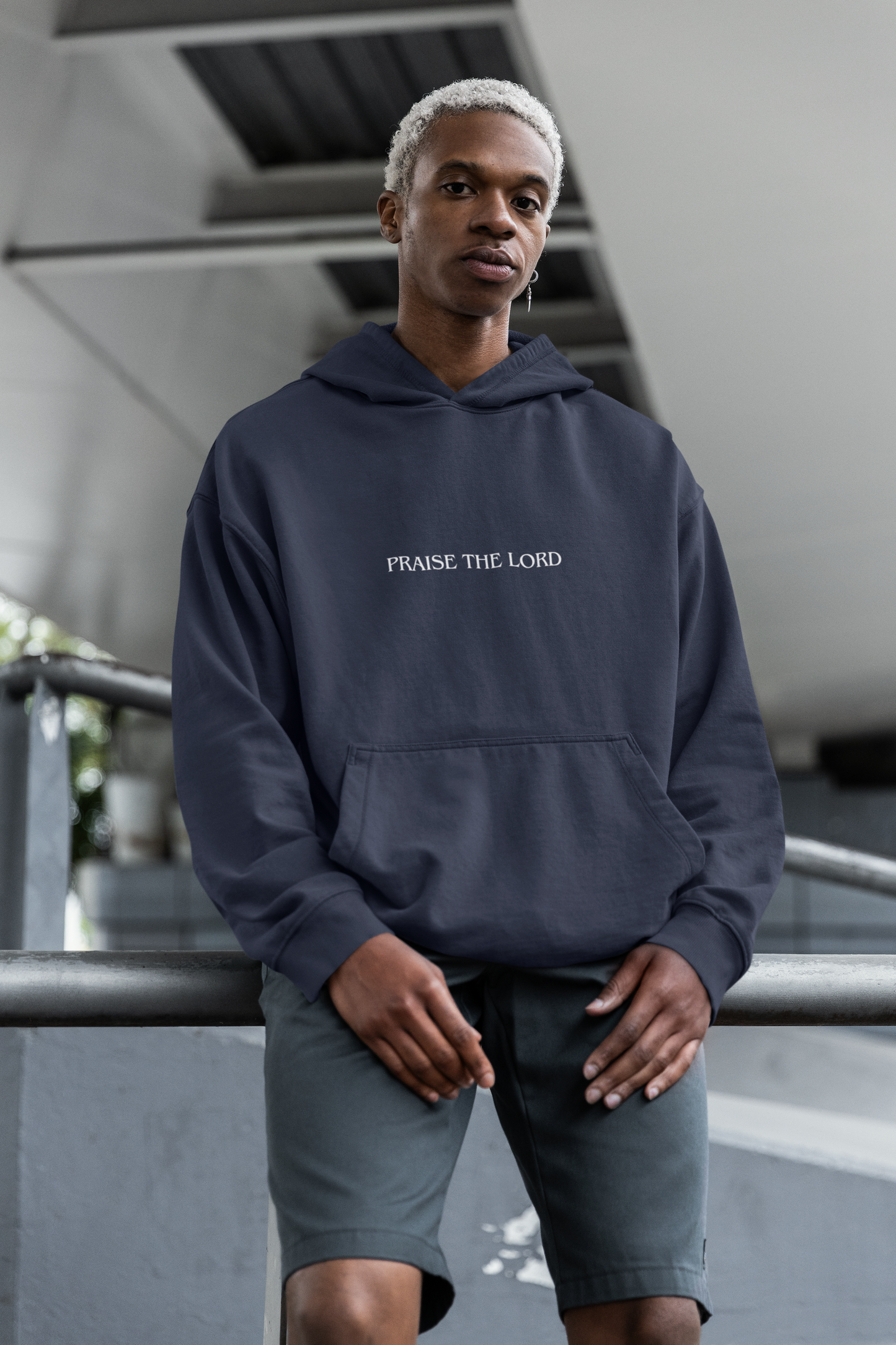 Sudadera con capucha para hombre - Alabado sea el Señor