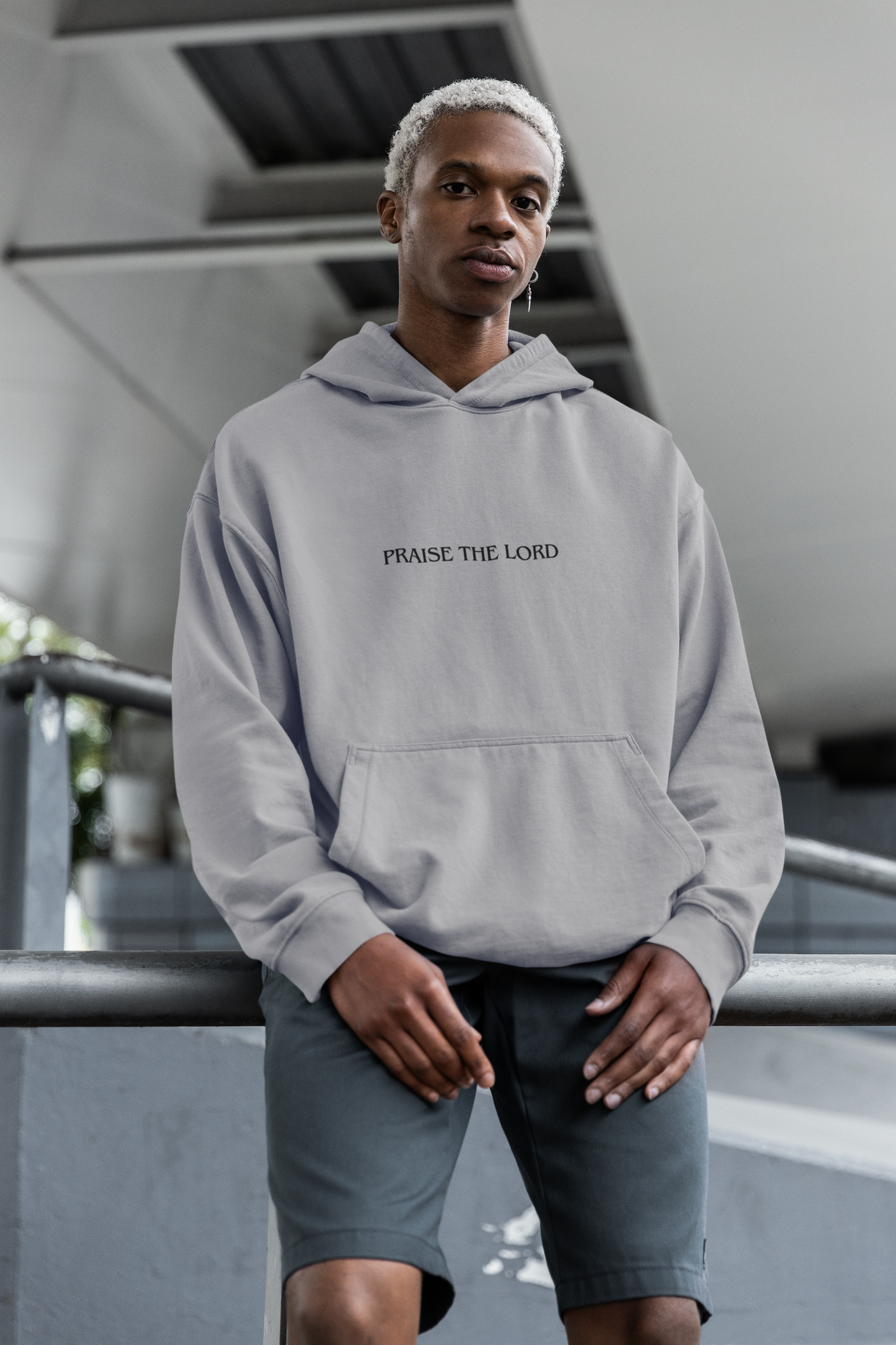 Sudadera con capucha para hombre - Alabado sea el Señor