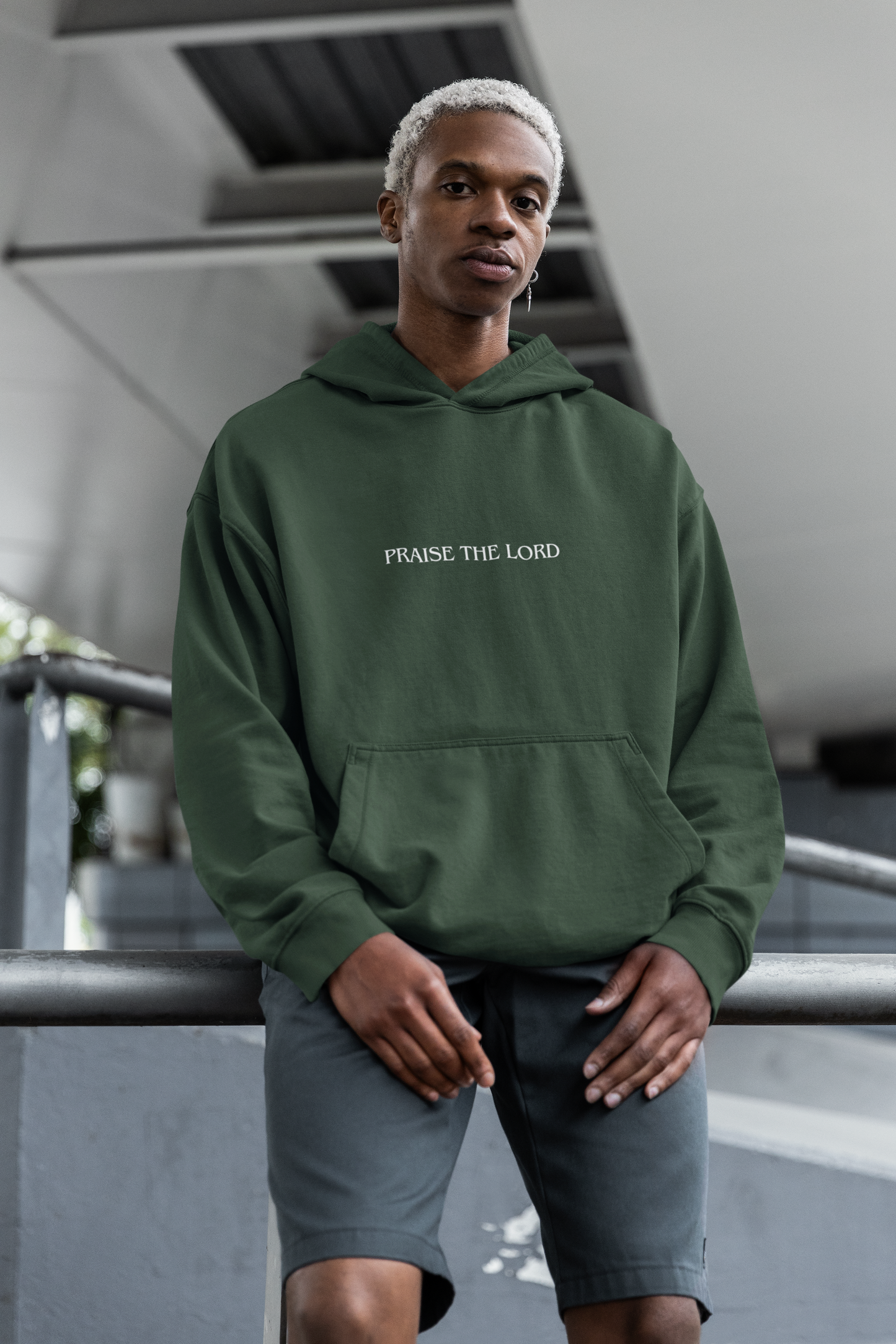 Sudadera con capucha para hombre - Alabado sea el Señor
