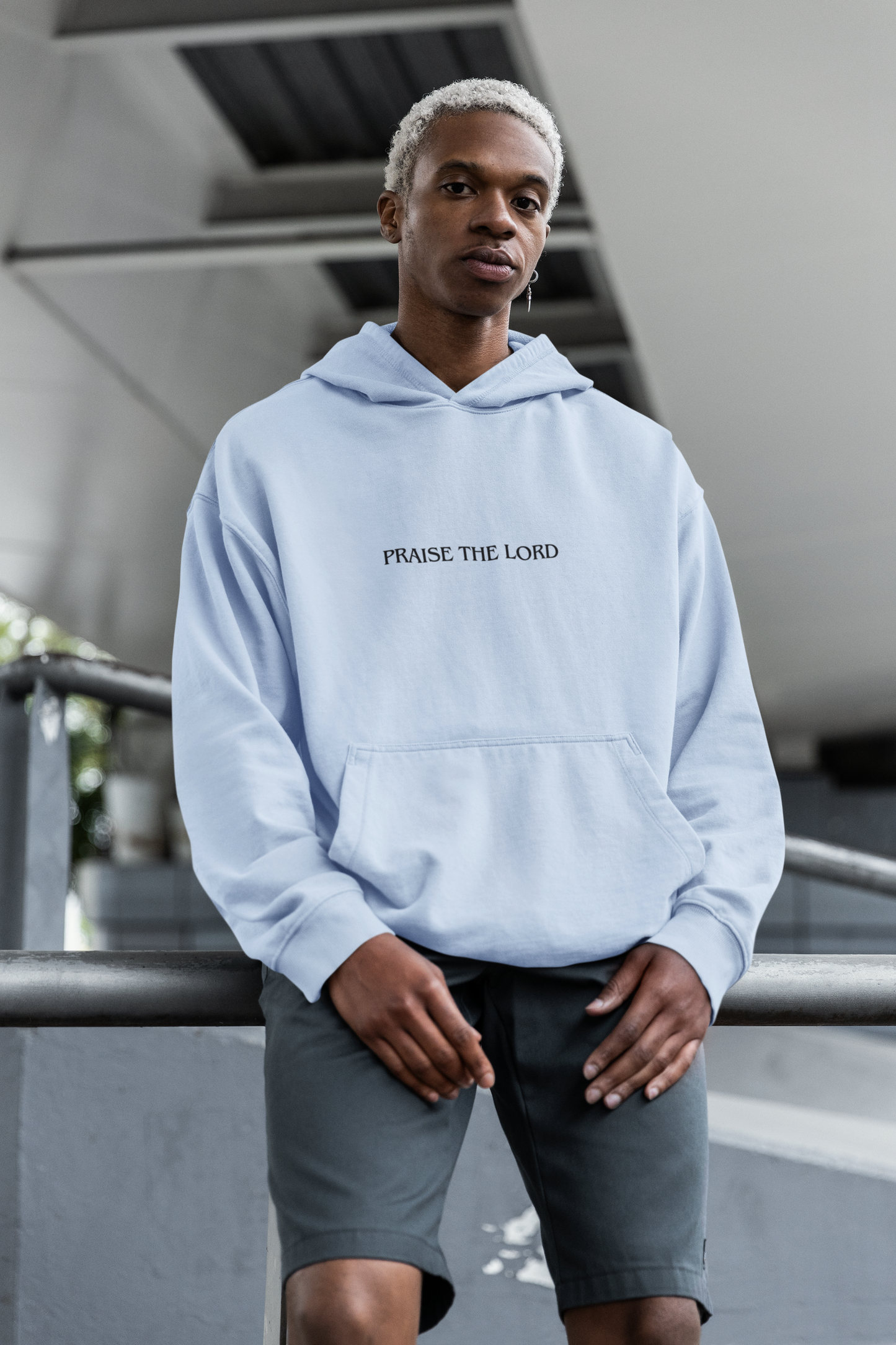 Sudadera con capucha para hombre - Alabado sea el Señor