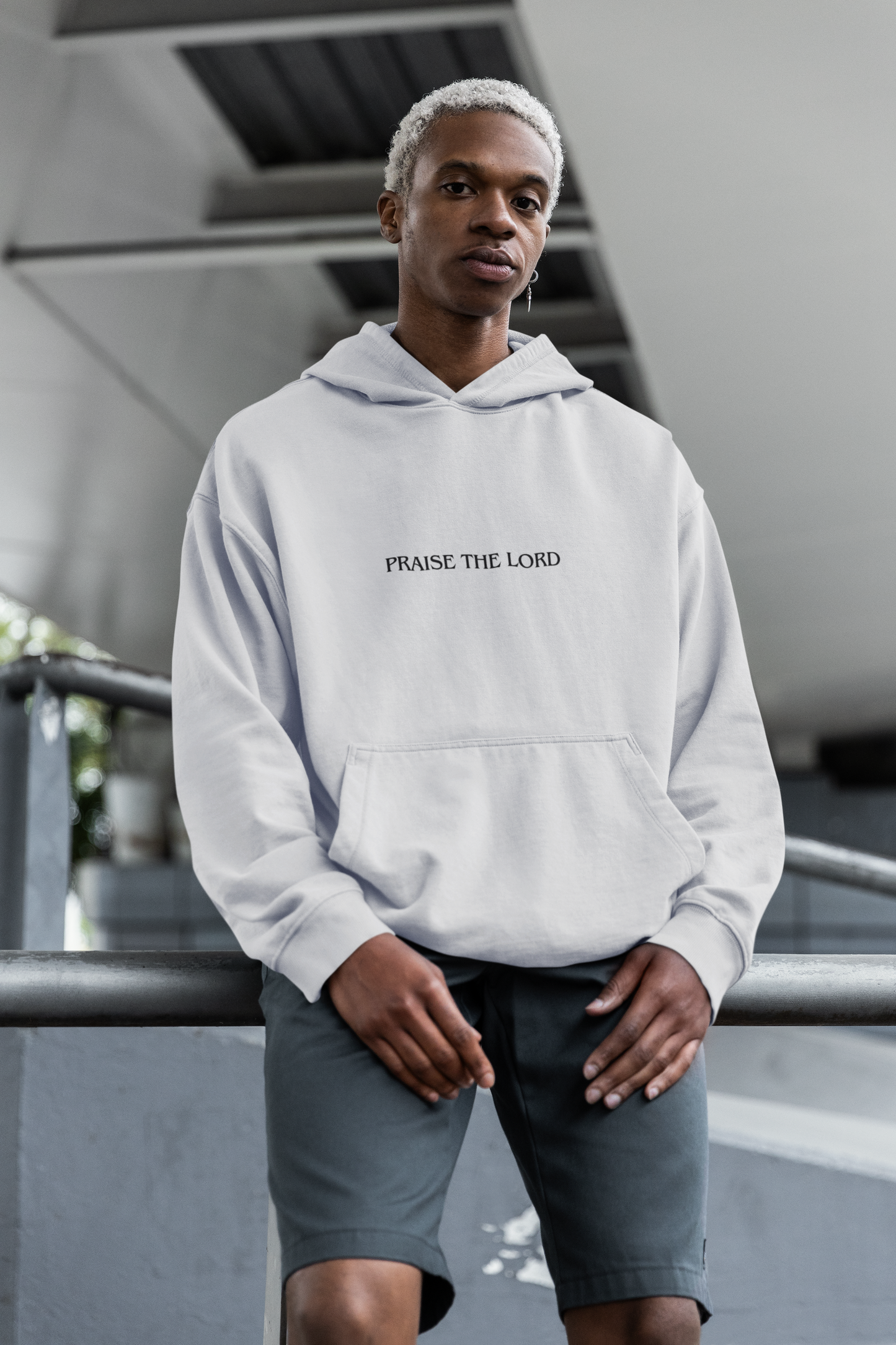 Sudadera con capucha para hombre - Alabado sea el Señor