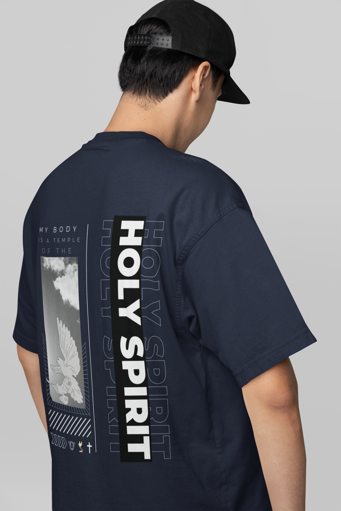 Men's Oversized Tee - Holy Spirit