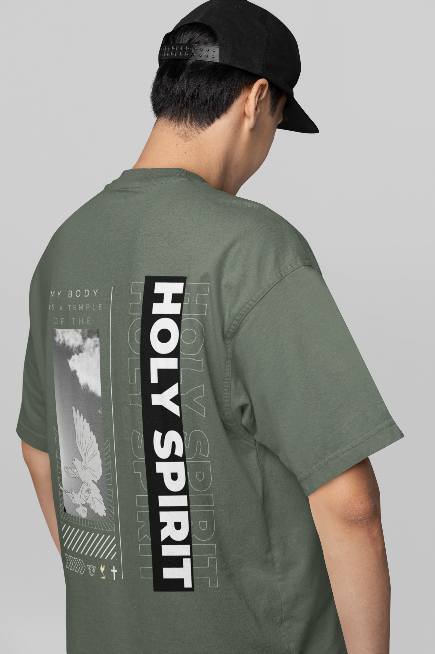 Men's Oversized Tee - Holy Spirit