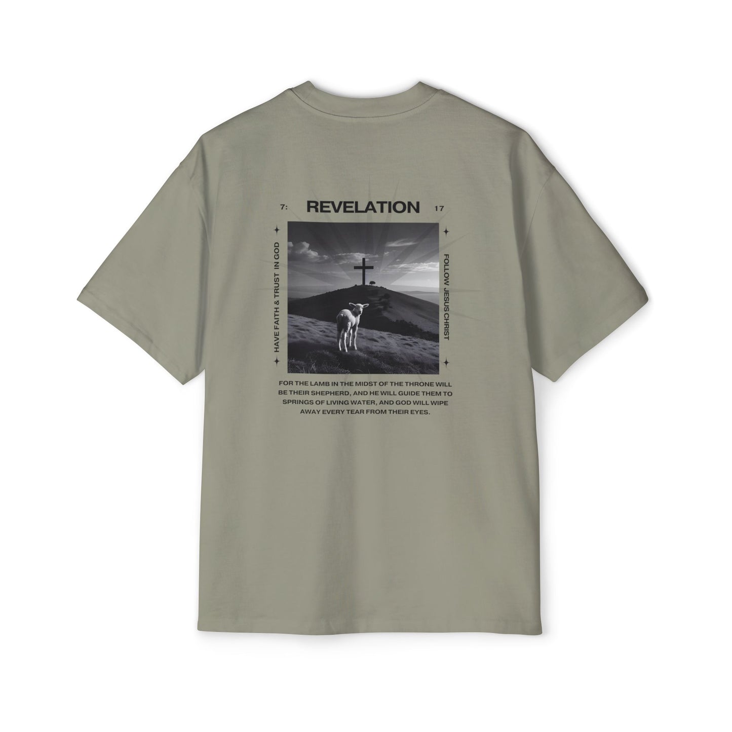 Camiseta extragrande para hombre - Apocalipsis 7:17