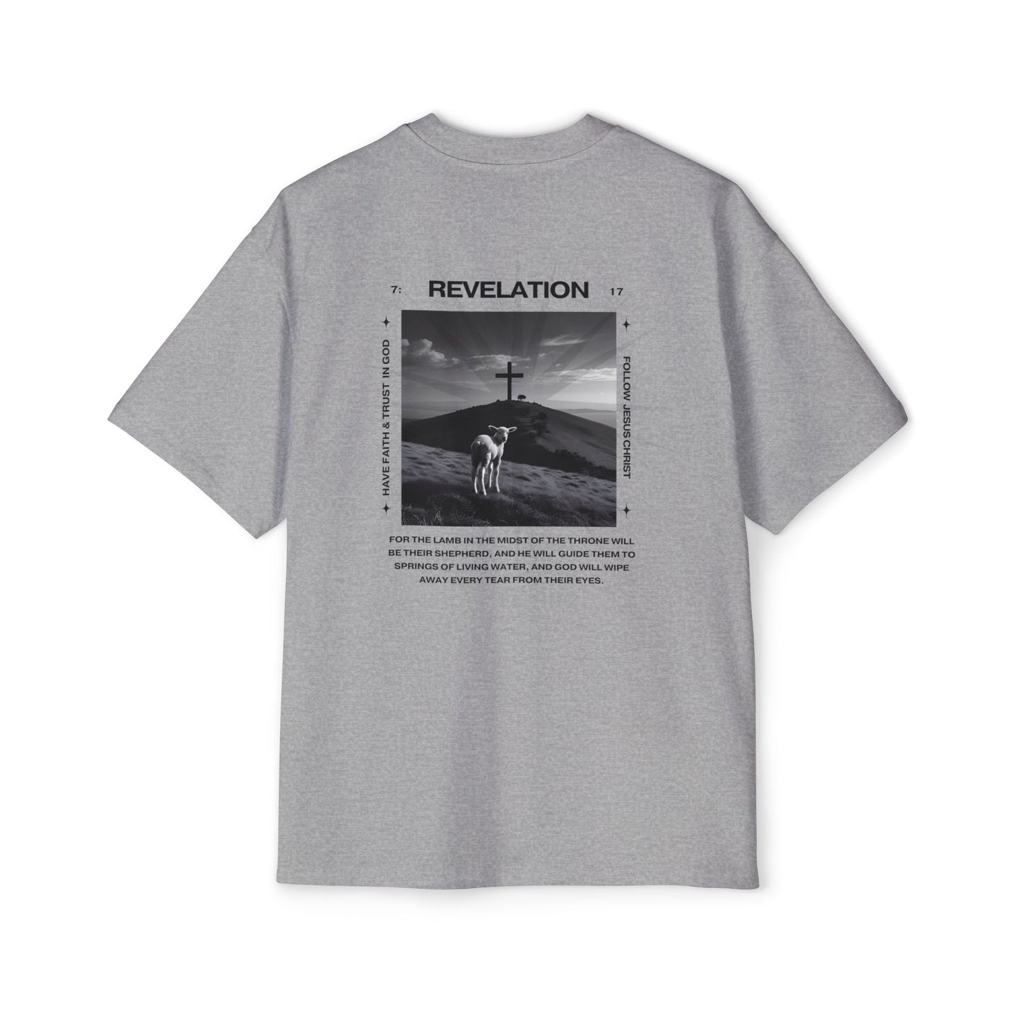Camiseta extragrande para hombre - Apocalipsis 7:17